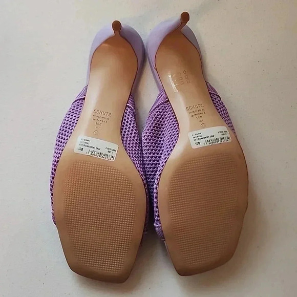 SCHUTZ women's Sinara Knit Sandals Smokey Grape size 10B New - Picture 10 of 11